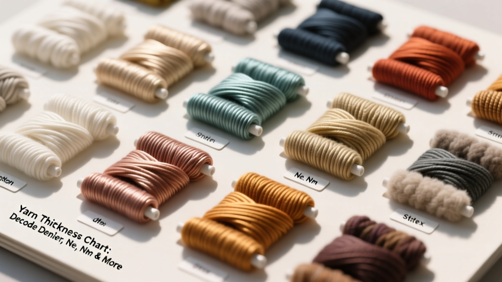 Yarn Thickness Chart: Decode Denier, Ne, Nm & More