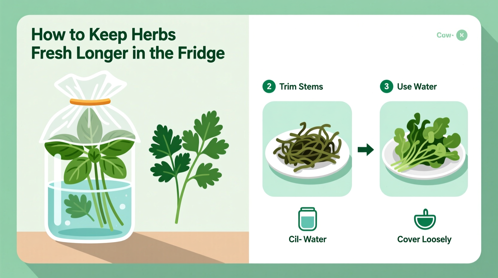 how to keep herbs fresh longer in the fridge