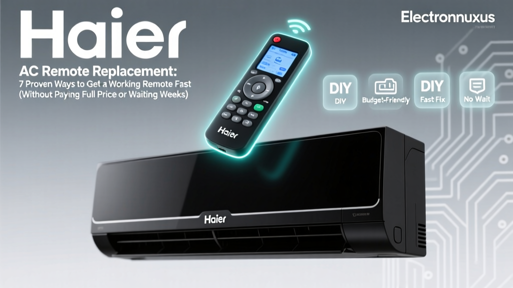 Haier AC Remote Replacement: 7 Proven Ways to Get a Working Remote Fast (Without Paying Full Price or Waiting Weeks)