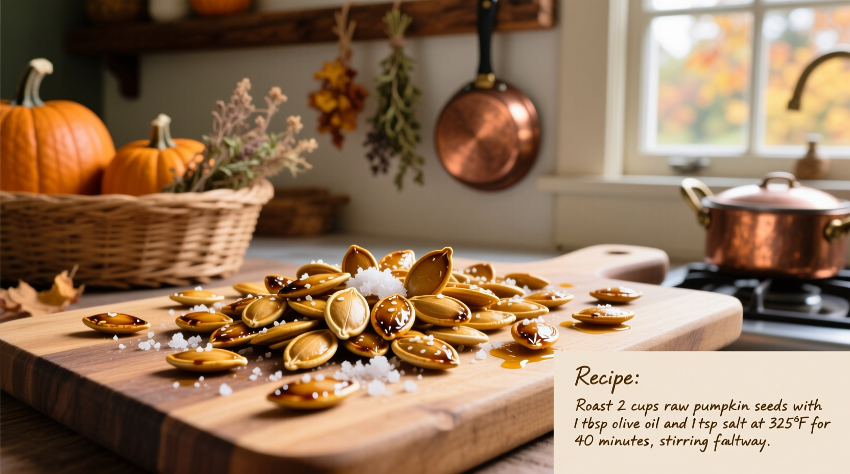 recipe for roasted pumpkin seeds