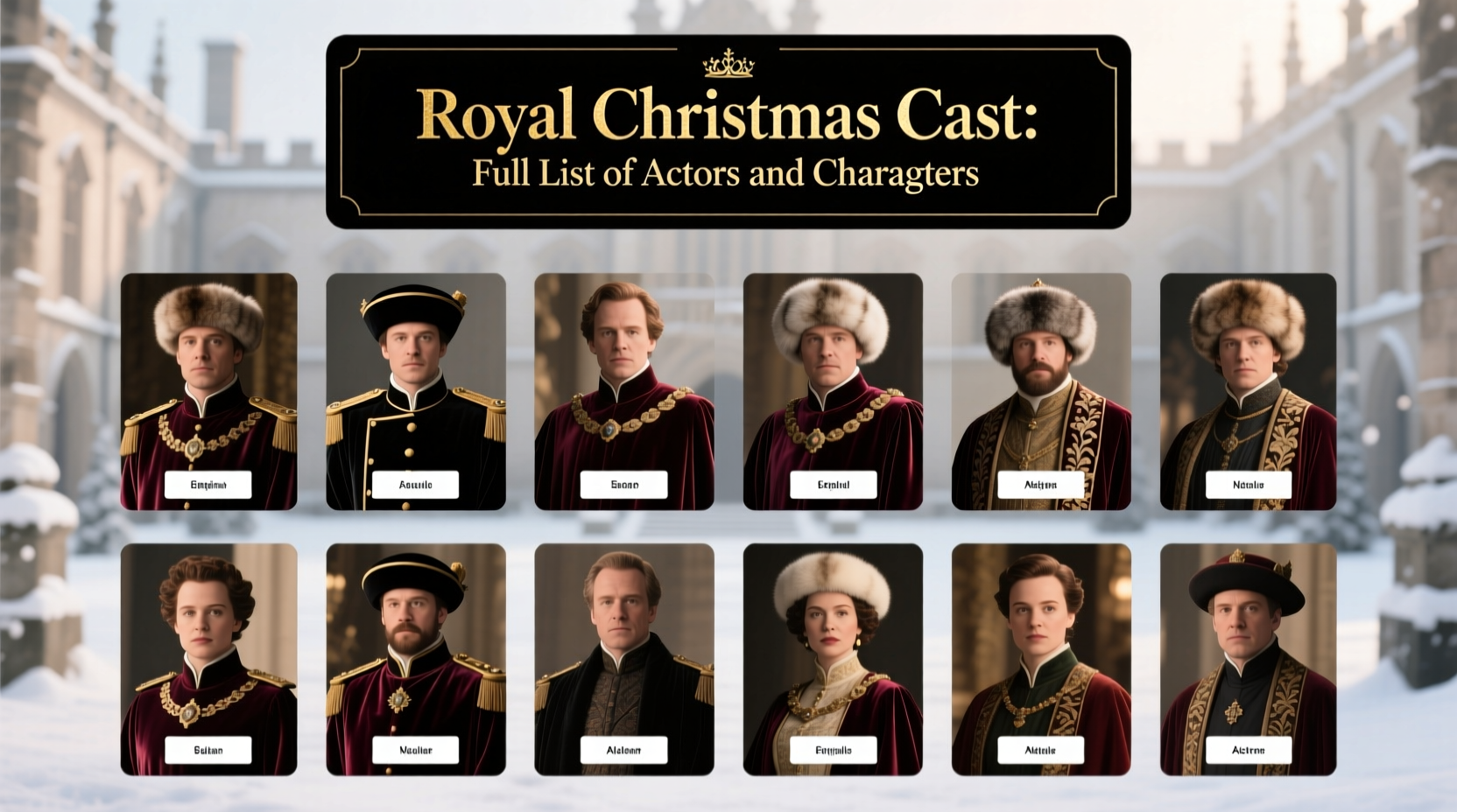 a royal christmas cast
