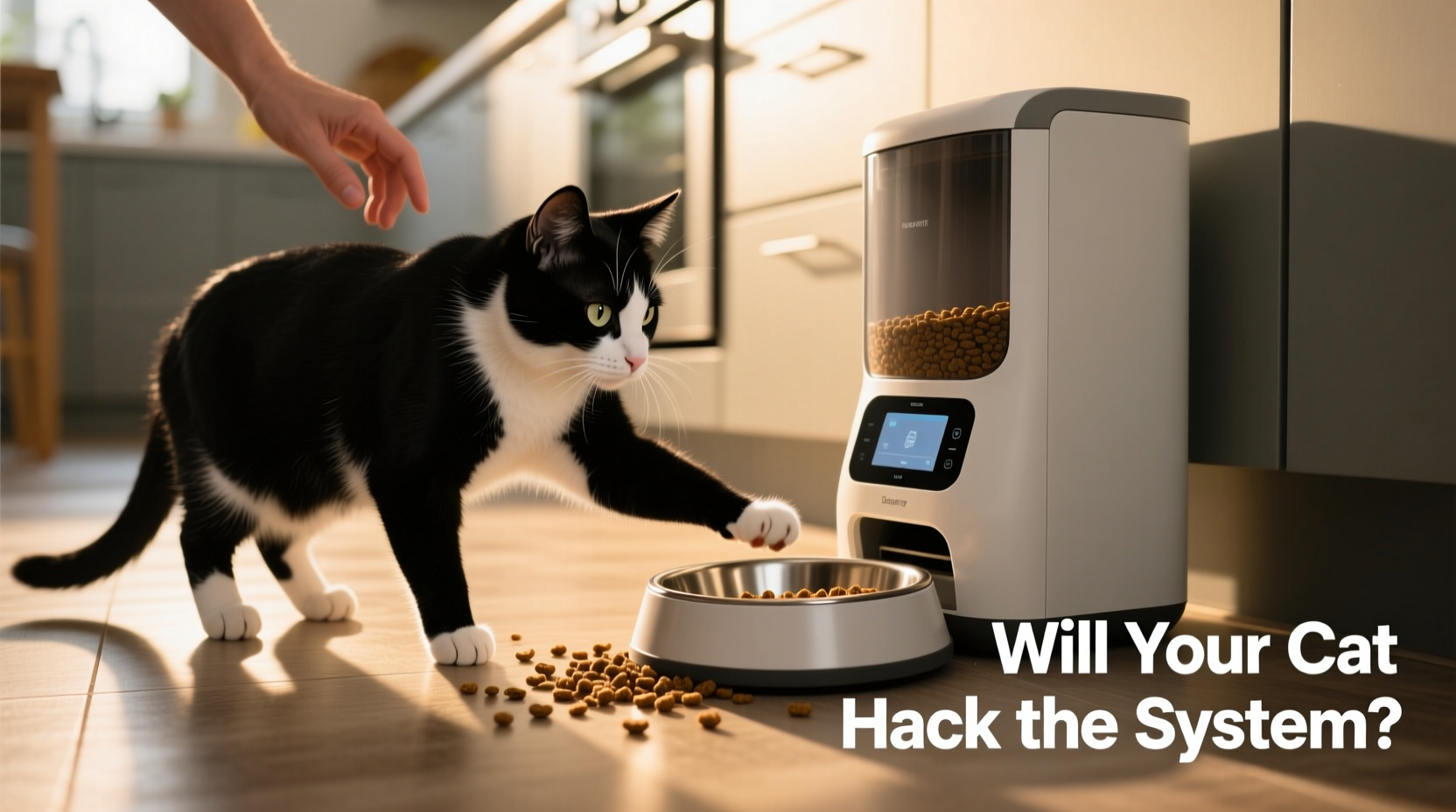 automatic cat feeder vs gravity feeder will your cat actually figure out how to cheat the system