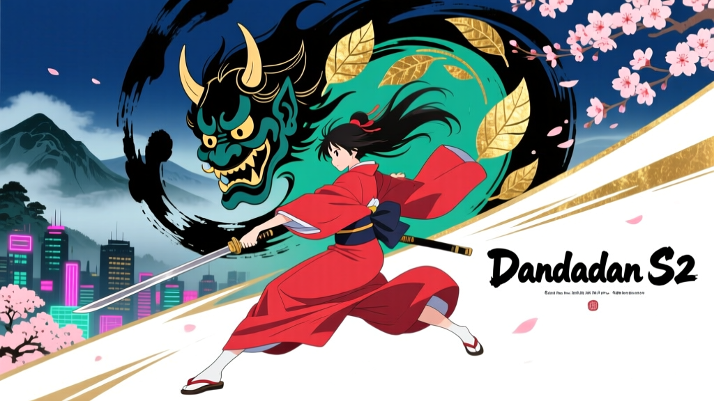 Dandadan Season 2 Ukiyo-e Layering in Clip