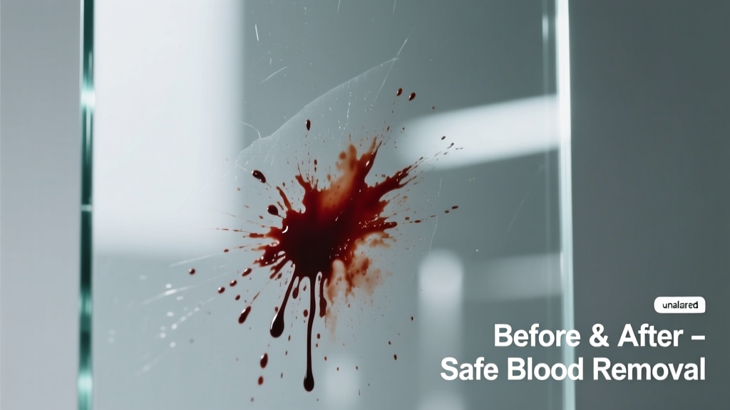How to Remove Blood from Glass Surfaces Safely