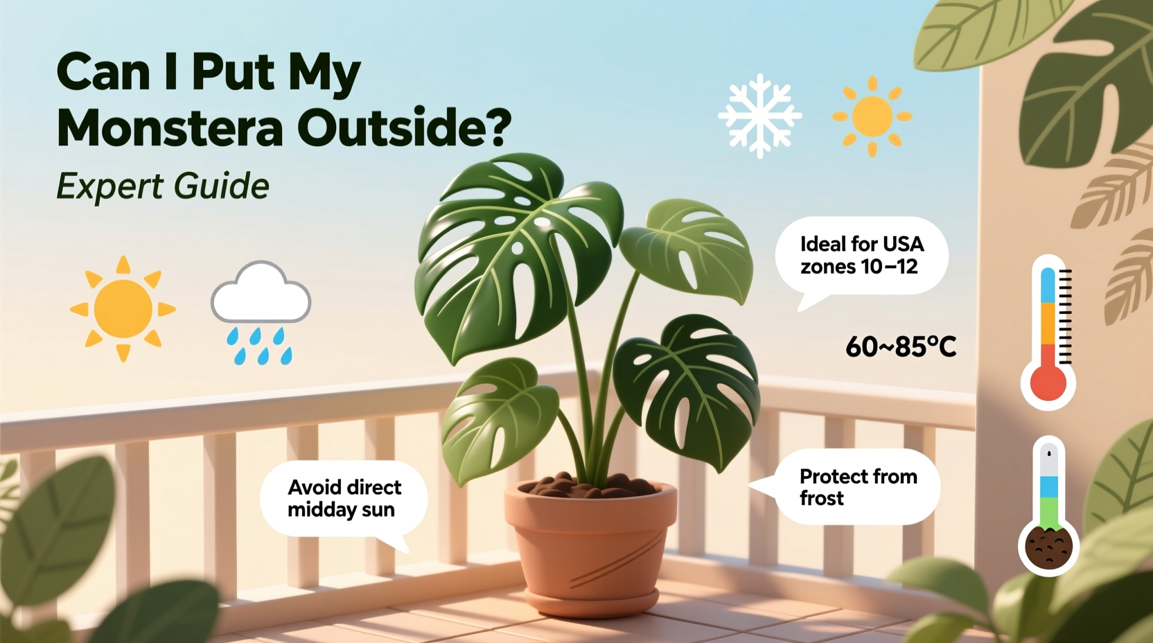 Can Monstera Go Outside? 5 Safety Tips | TheHomeSprouts