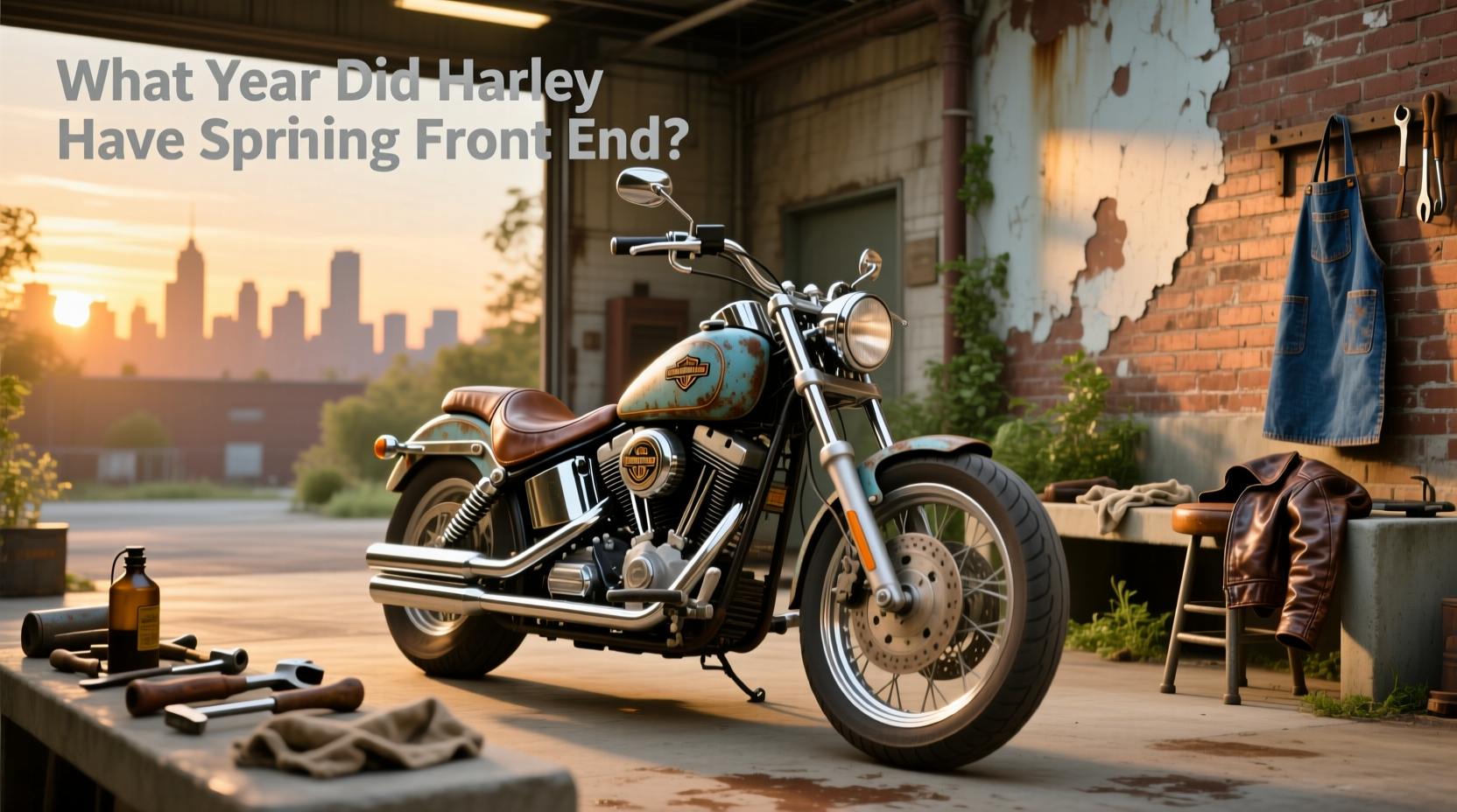 springer front end,What year did Harley have Springer front end? buying guide