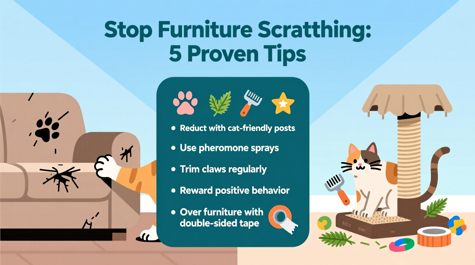 how to stop a cat from scratching furniture effective training tips