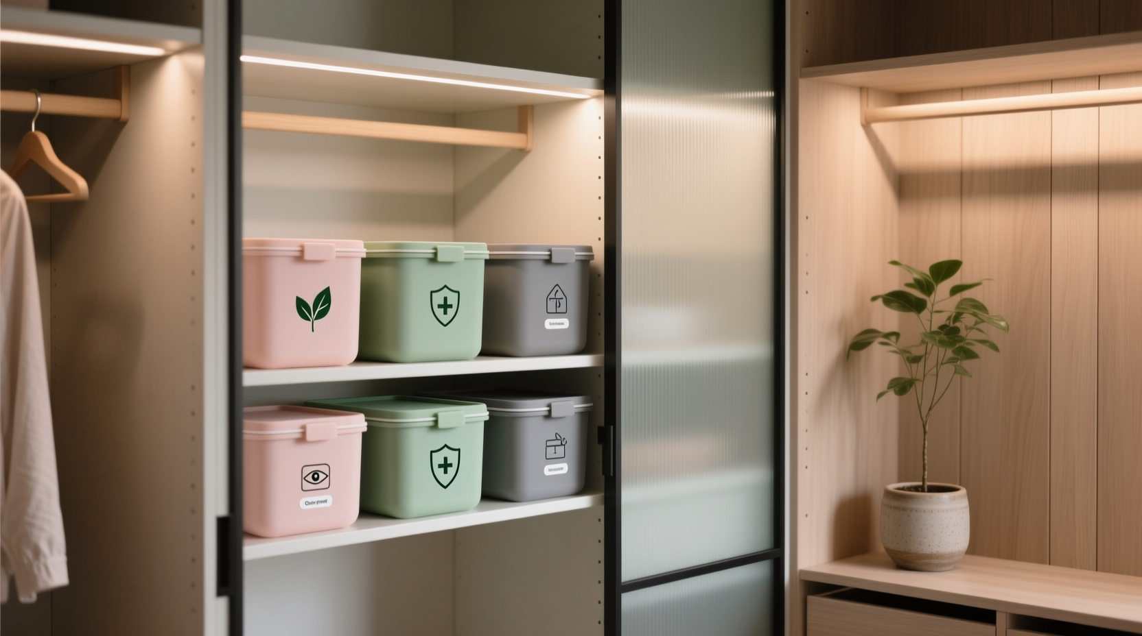 closet organization tips for reusable period products