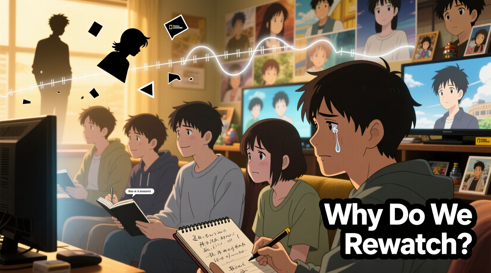why do some fans rewatch the same anime series multiple times psychology behind it