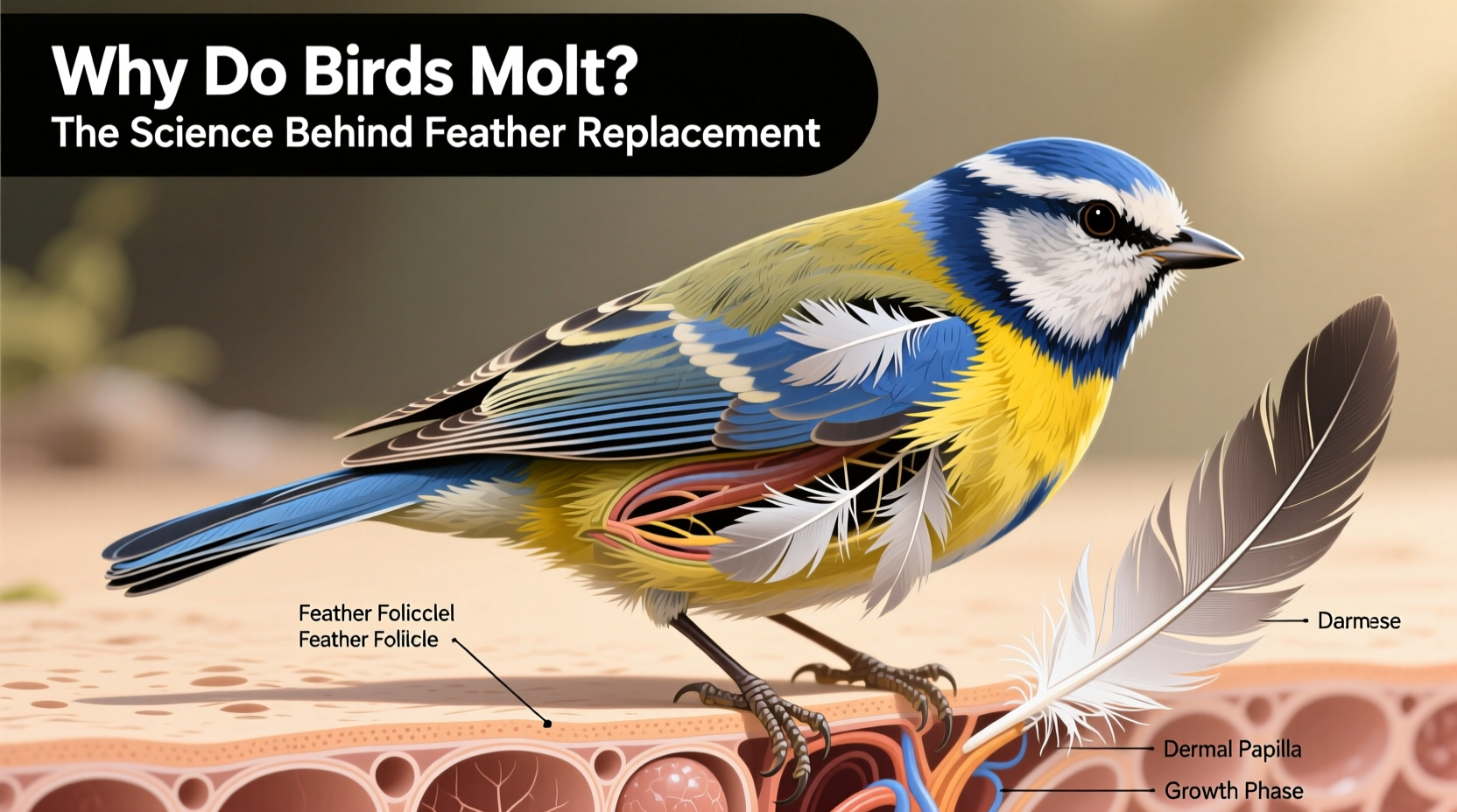 why do birds molt