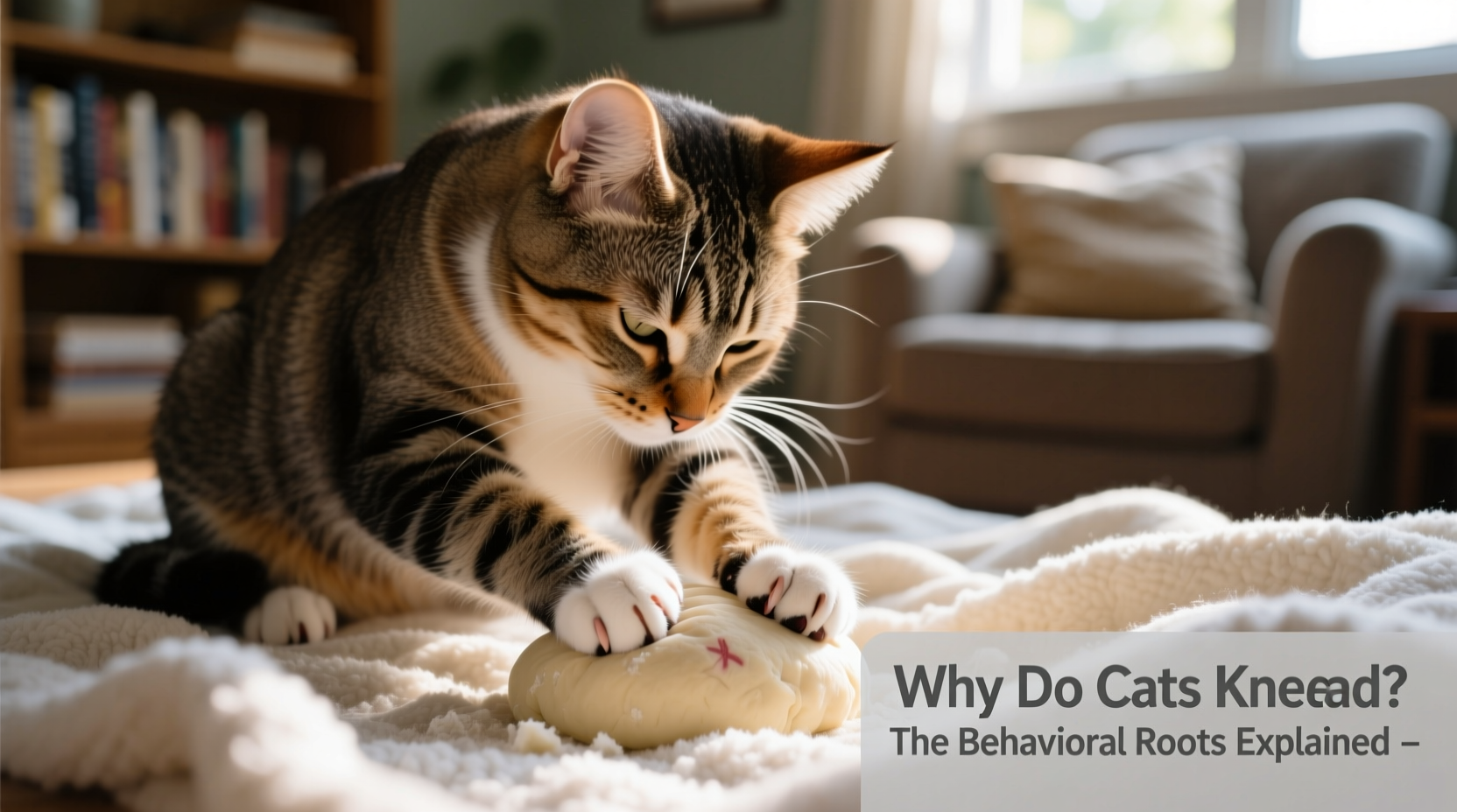 why does my cat knead blankets like dough behavioral roots explained