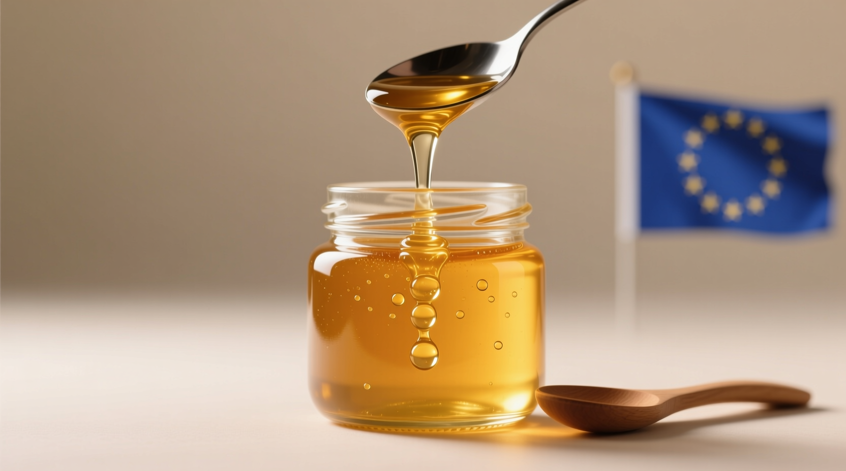 2023 EU honey fraud report data showing 46% adulteration rate in holiday-season samples, with bar charts comparing regions and sugar types detected