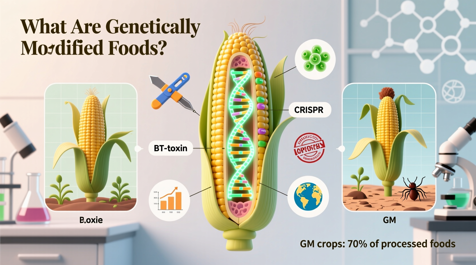 Genetically Modified Foods Explained: Science, Safety & Facts