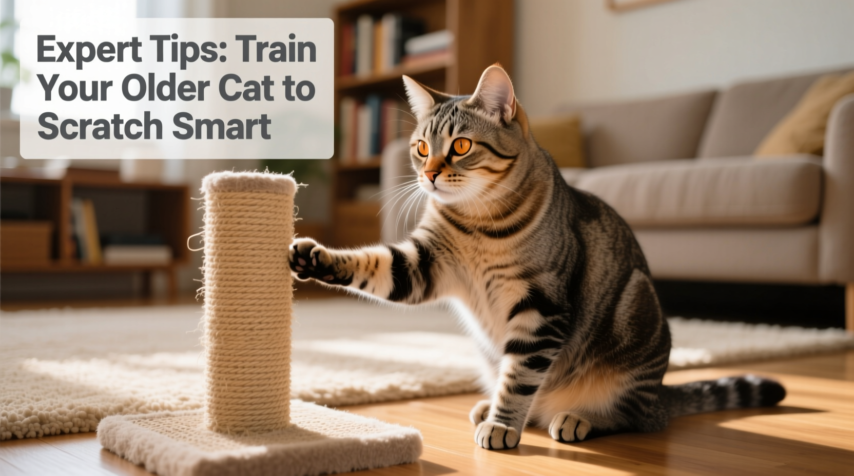 can you train an older cat to use a scratching post expert tips