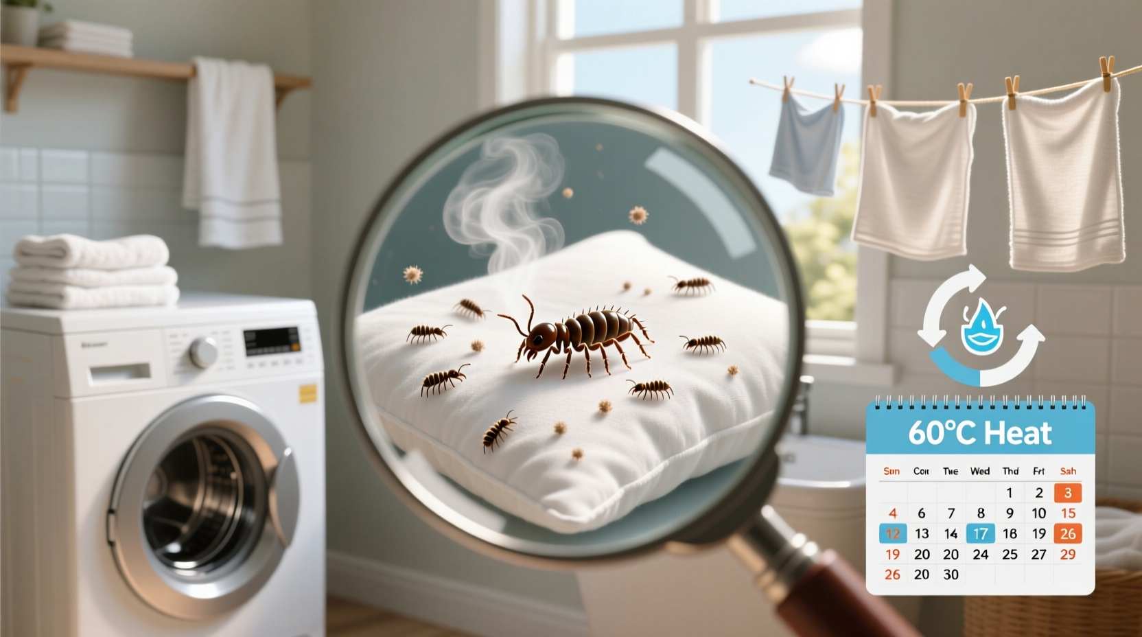 cold water laundry enough for dust mites