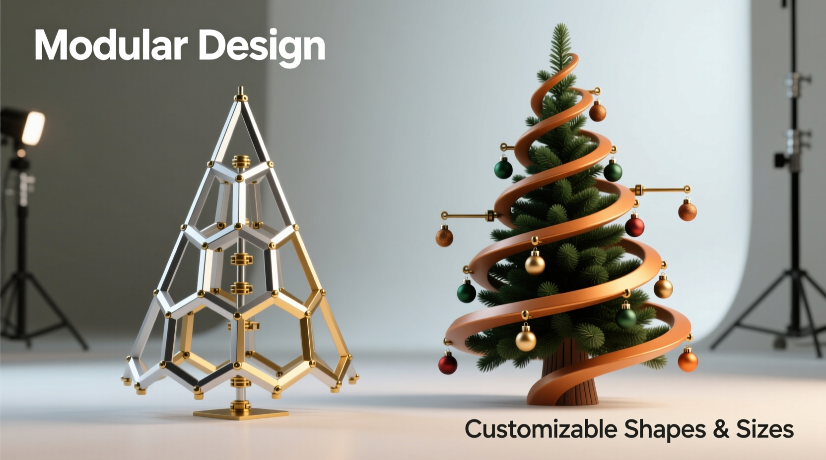 is a modular christmas tree better for custom shapes and sizes