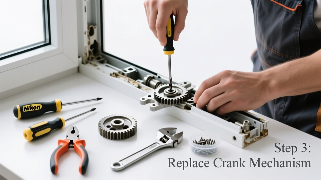 How to Replace a Broken Window Crank Mechanism