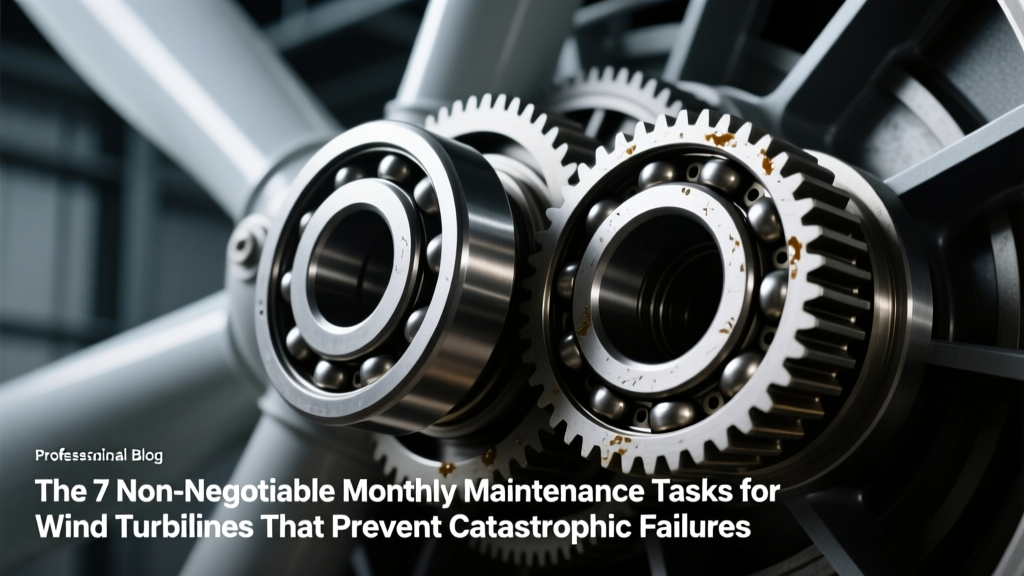 7 Non-Negotiable Wind Turbine Monthly Maintenance Tasks