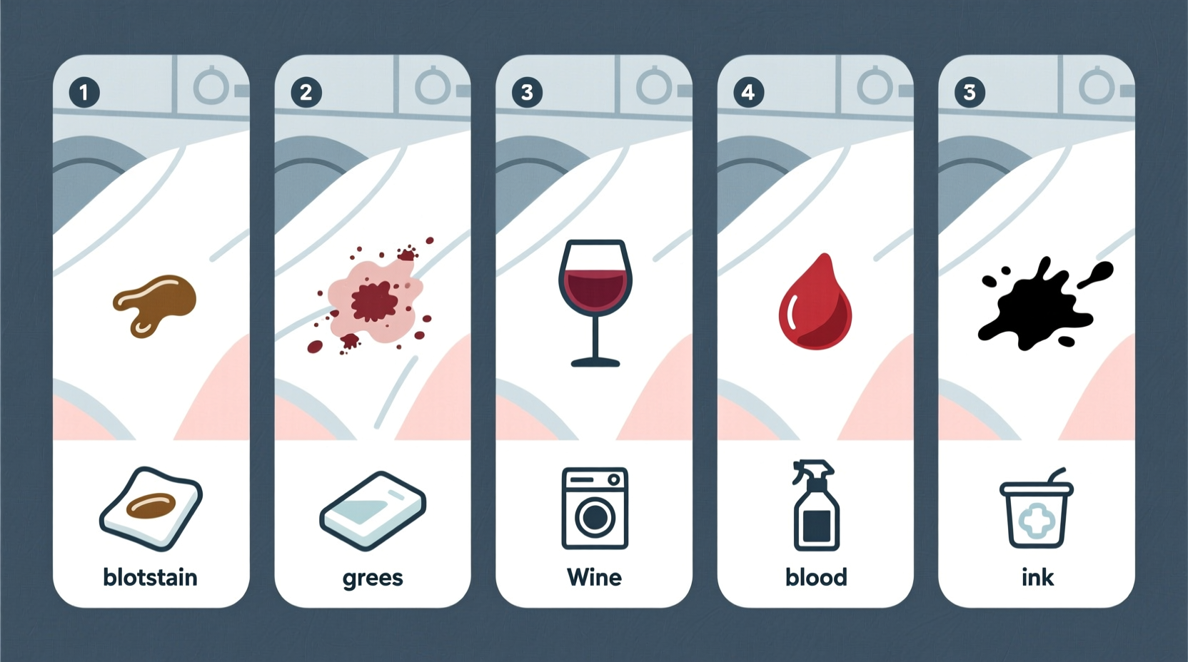 rules for removing laundry stains