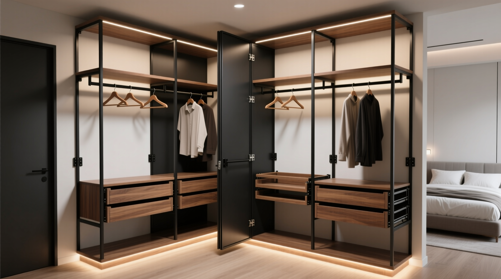 shared closet organization folding hanging solutions