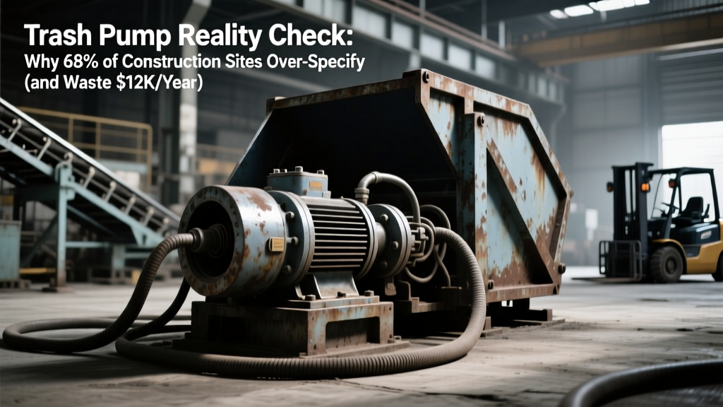 Trash Pump Truth: Stop Over-Specifying & Save $12K/Year