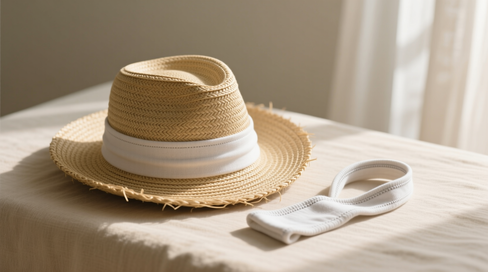 clean a straw hat and sweatband