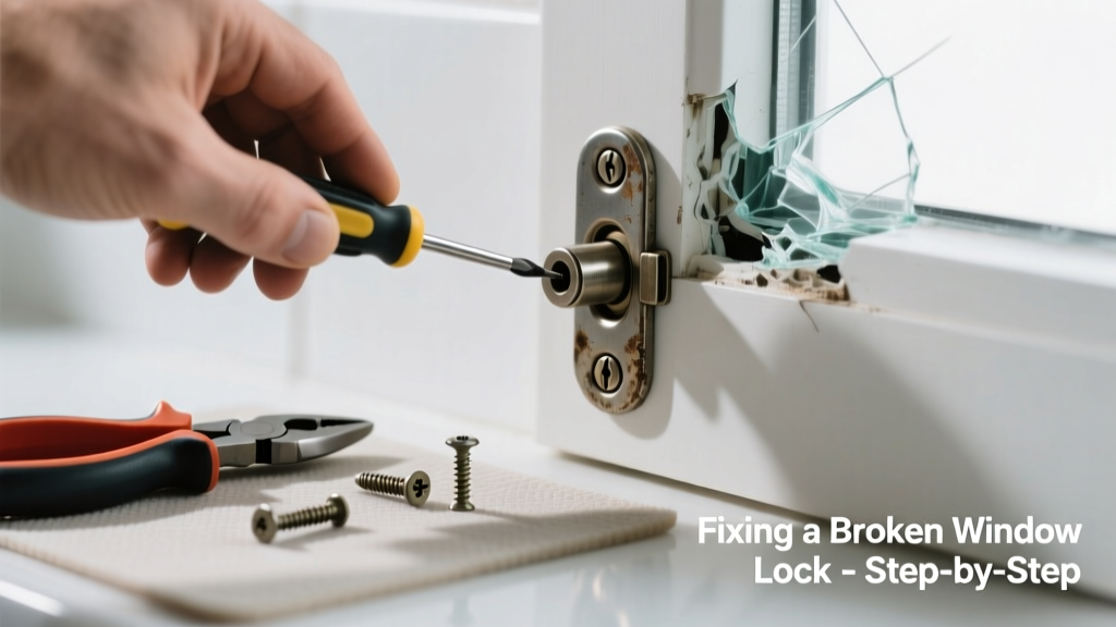 Fixing a Broken Window Lock in the Bathroom