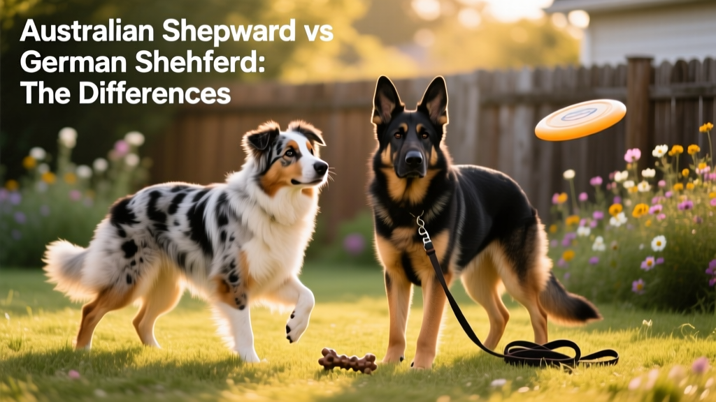 Image Credit: Left: Australian Shepherd (Simone Centi, Shutterstock); Right: German Shepherd (Tetiana Tychynska, Shutterstock)