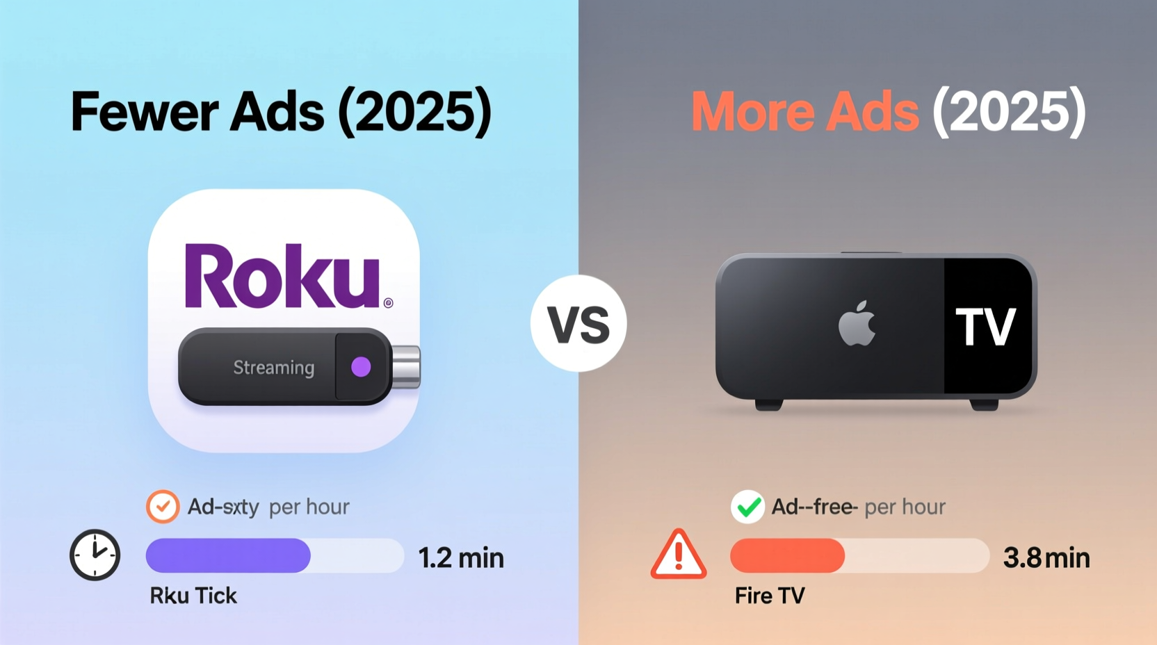 roku streaming stick vs fire tv stick which has fewer ads in 2025