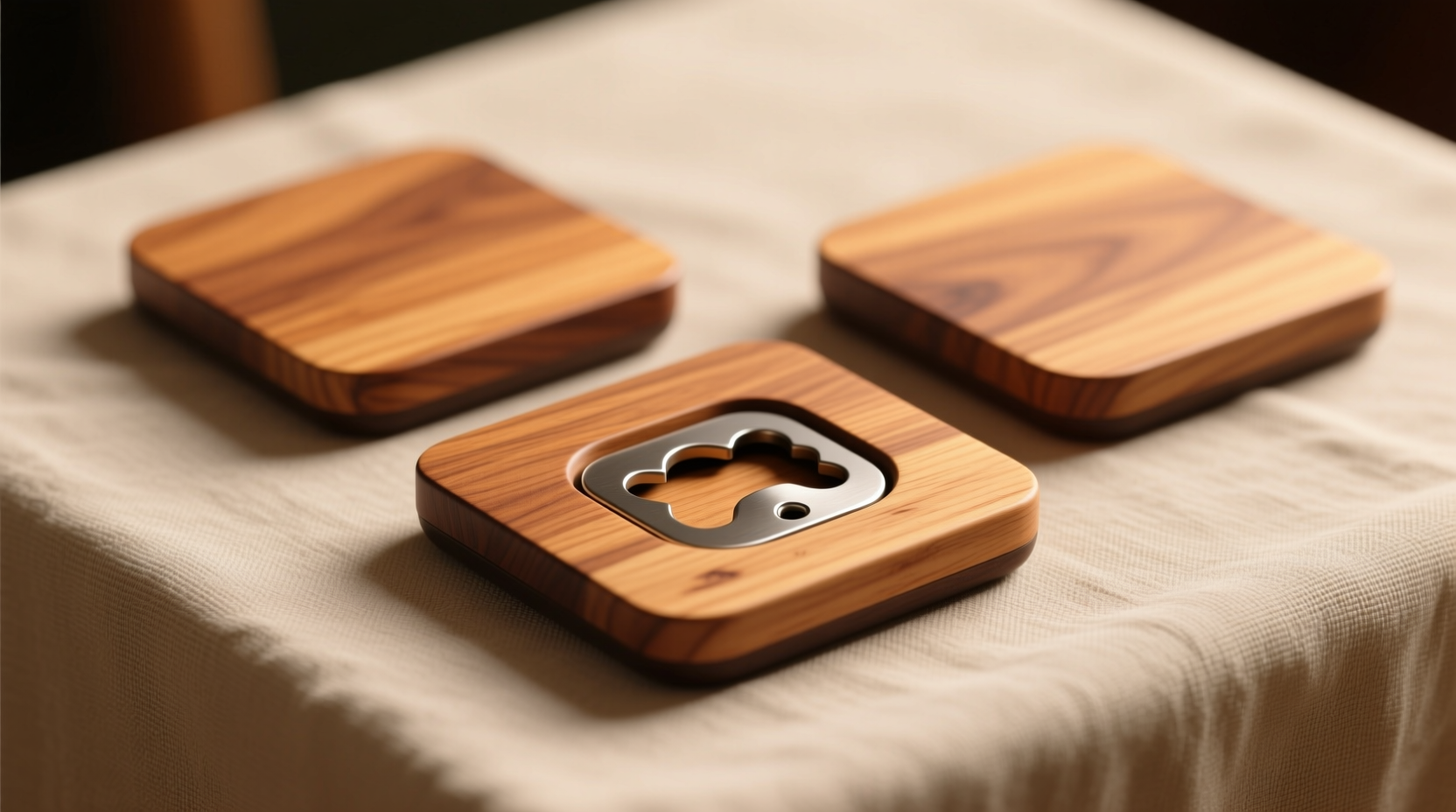 attach bottle openers to the bottom of coasters