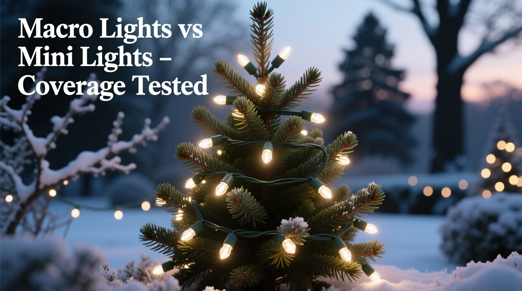 mini christmas lights vs macro lights which gives better coverage on small trees