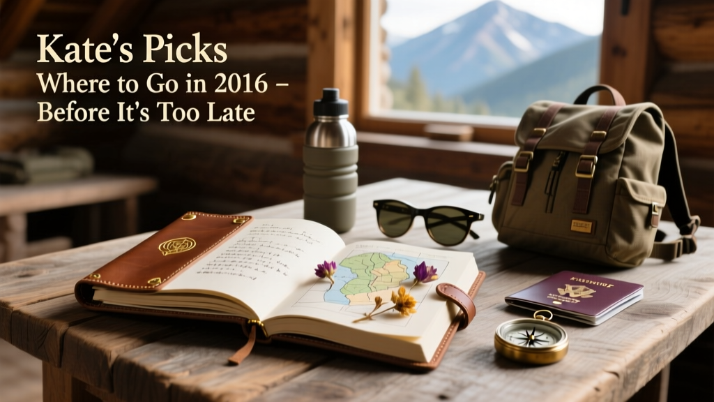 Kate’s Picks: Where To Go In 2016 Before It’s Too Late