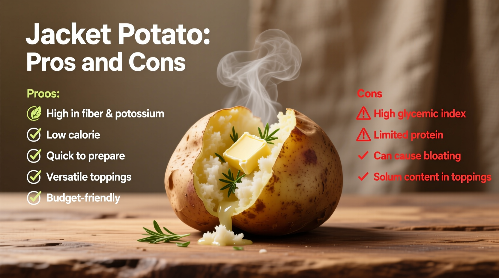 pro and cons about jacket potato
