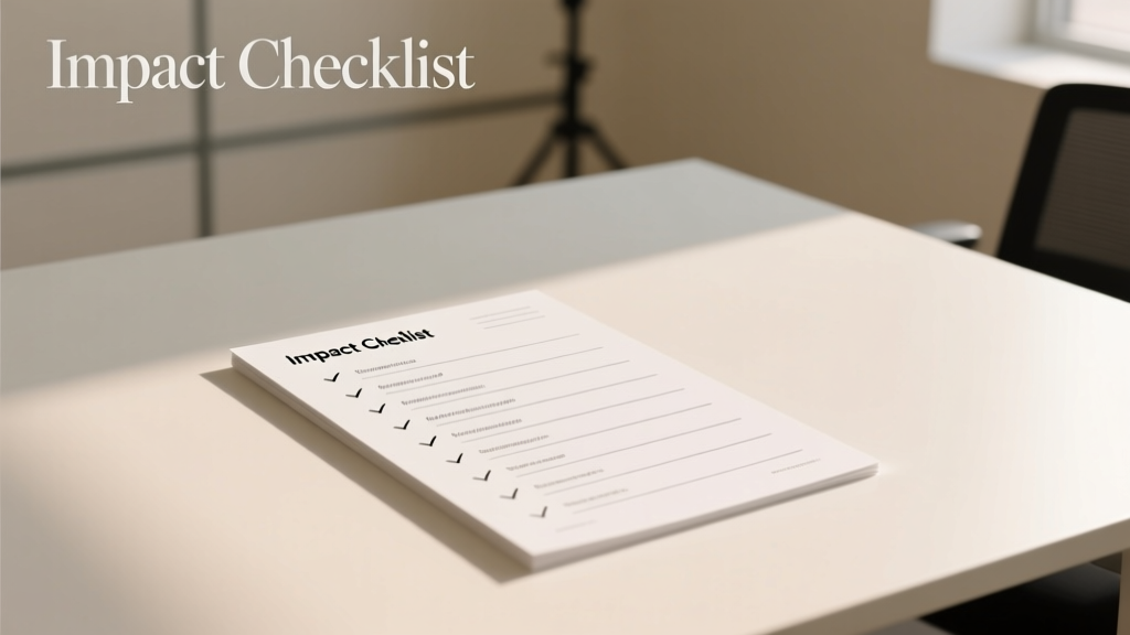 The Impact Checklist: A Precision Framework for Measurable Sound Design Outcomes