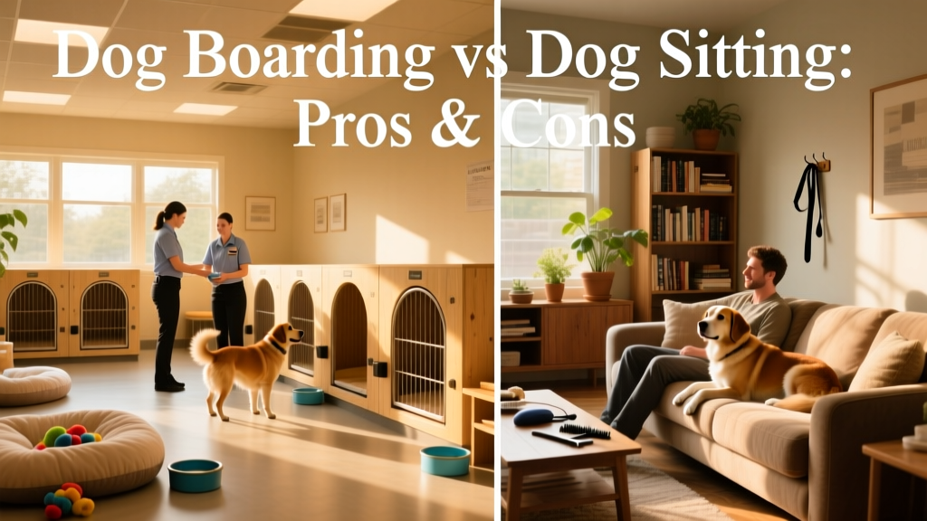 Dog boarding vs dog sitting: pros and cons