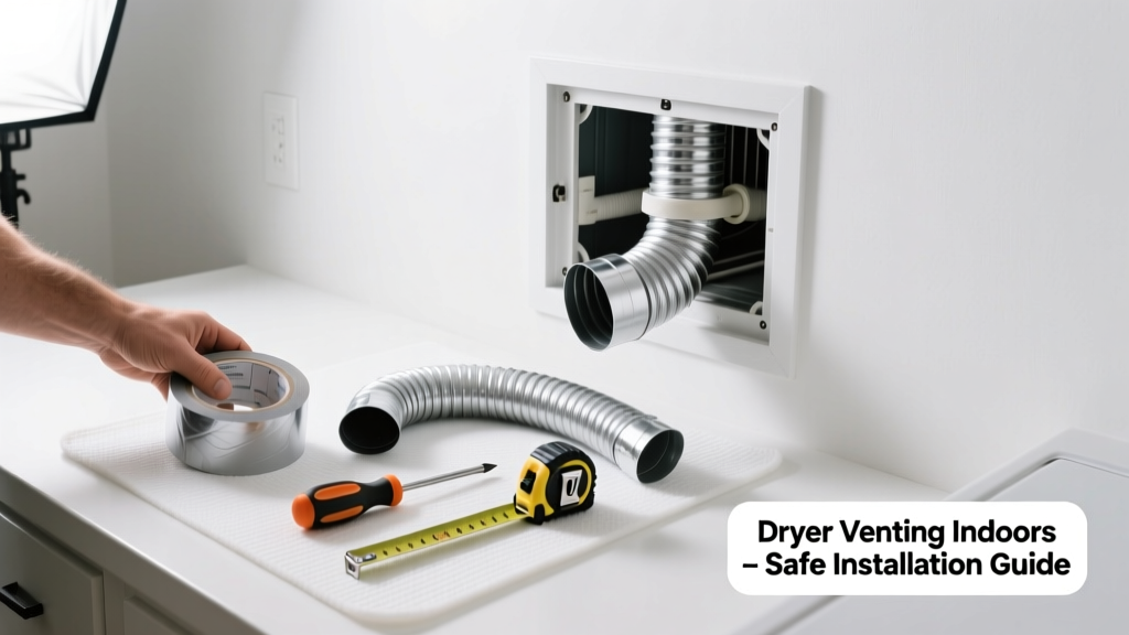 How to Fix Dryer Venting Indoors Safely