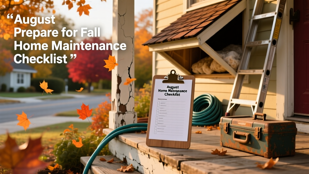 August Prepare for Fall: Home Maintenance Checklist
