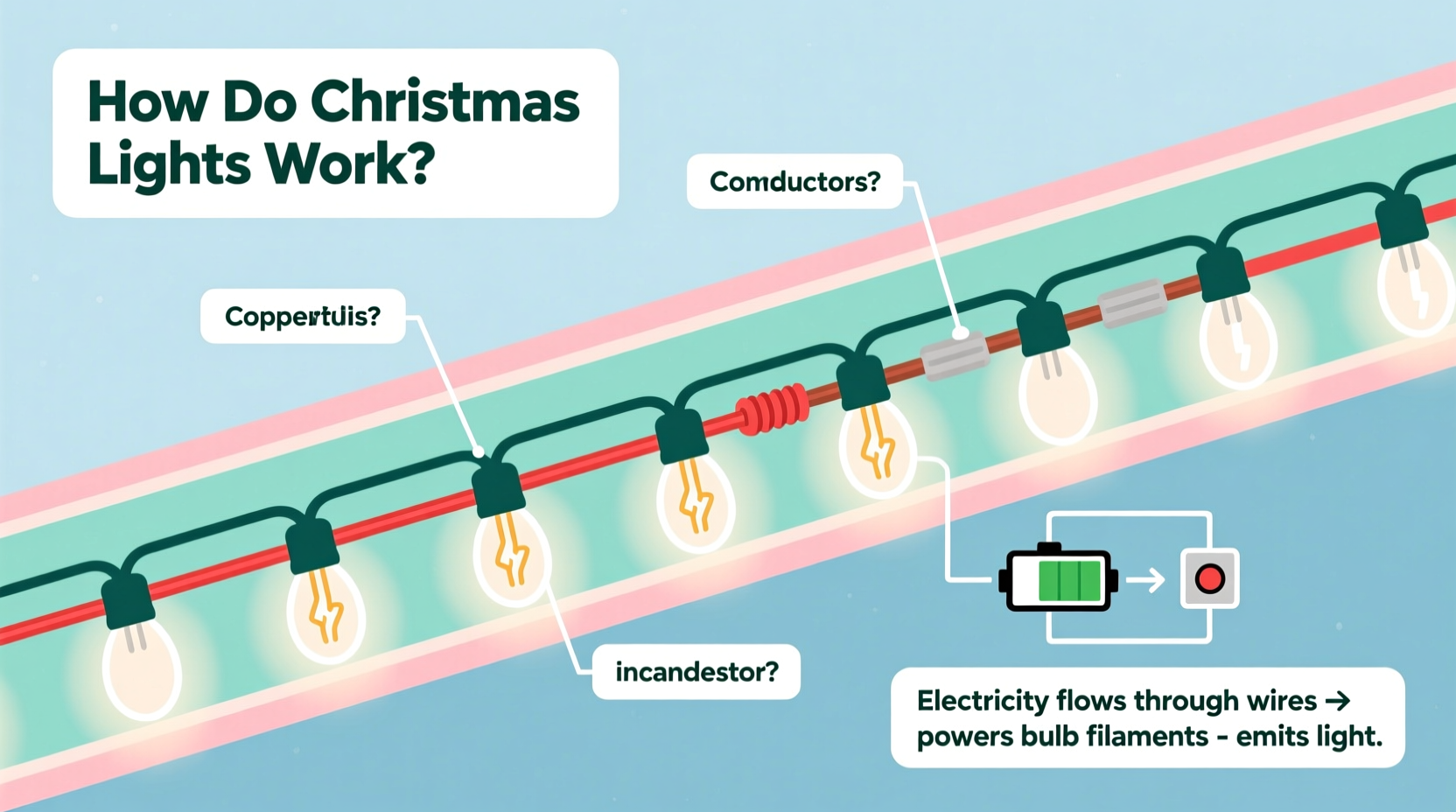 how do christmas lights work