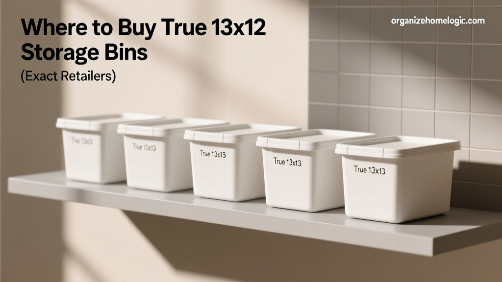 Where to Buy True 13x13 Storage Bins (Exact Retailers)