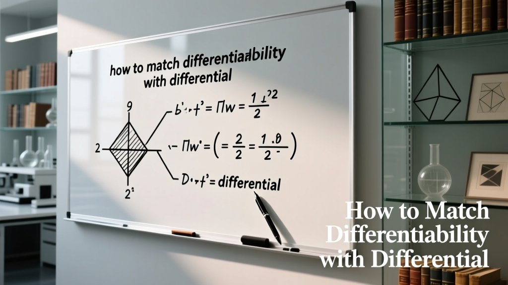 How To Match Differentiability With Differential: A Driveshaft Engineer’s Practical Framework
