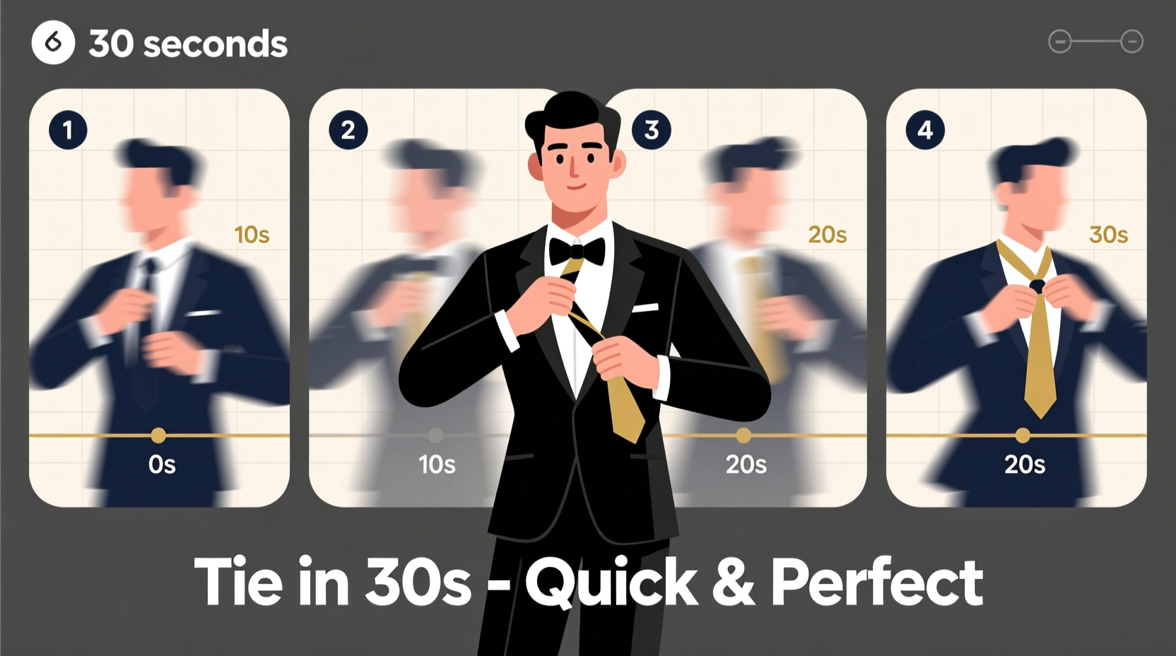 how to tie a tie in under 30 seconds with the quickest method