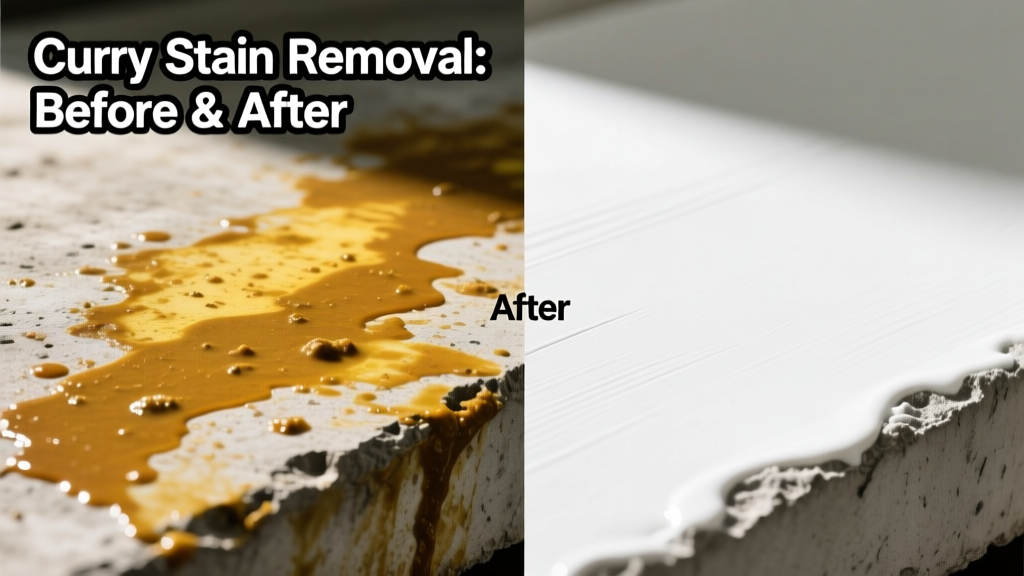 How to Remove Curry Stains from Concrete Surfaces