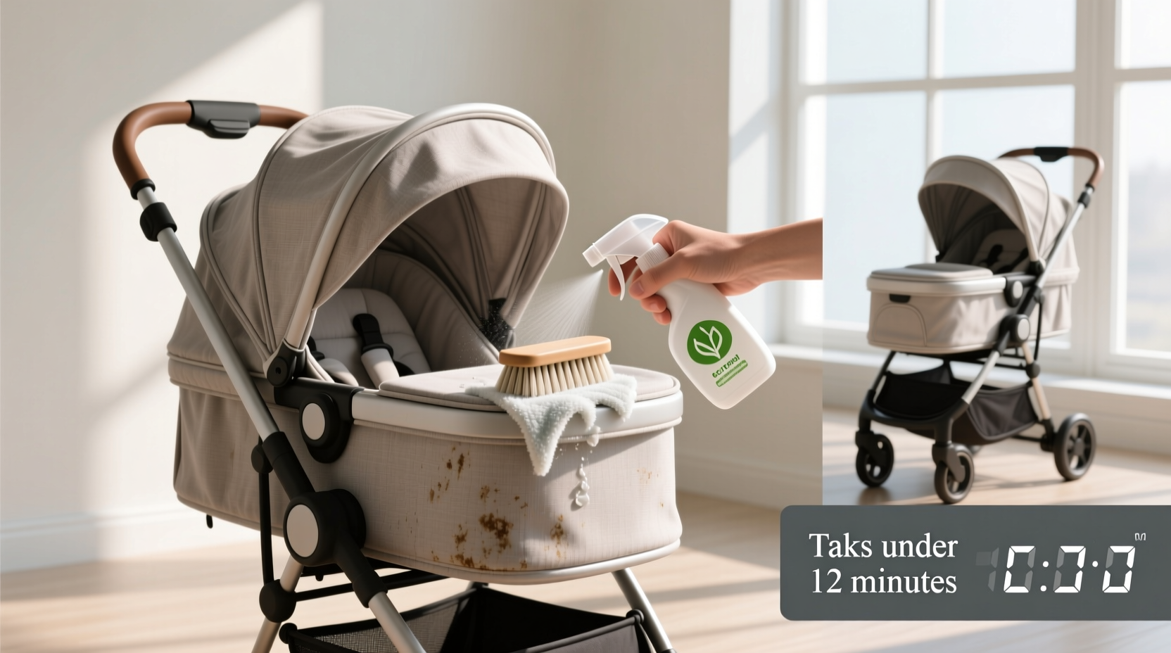 how to sanitize pet strollers after muddy park visits