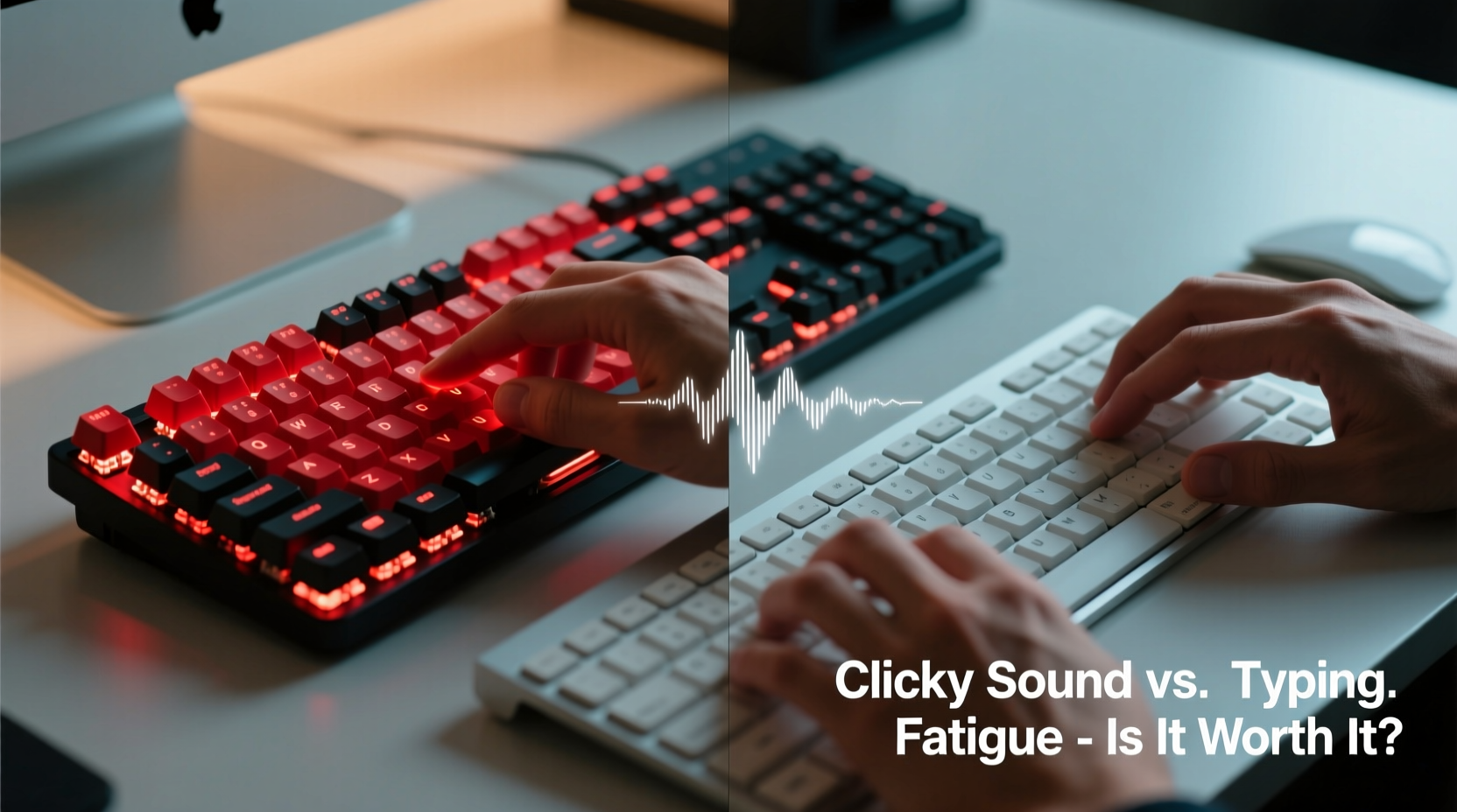 mechanical vs membrane keyboard for typing is the clicky sound worth the fatigue