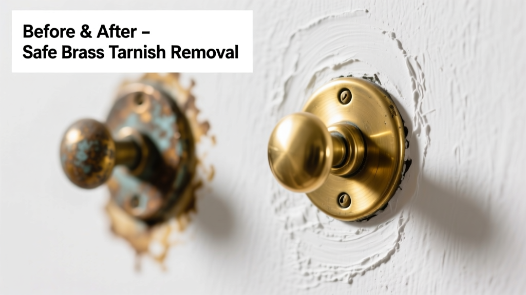 How to Remove Brass Tarnish from a Painted Wall Safely