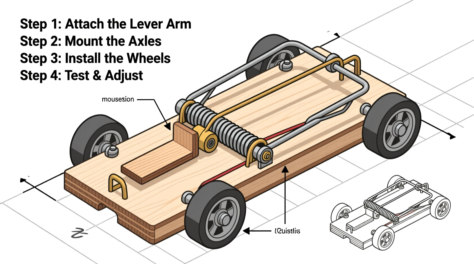 how to make a mousetrap car