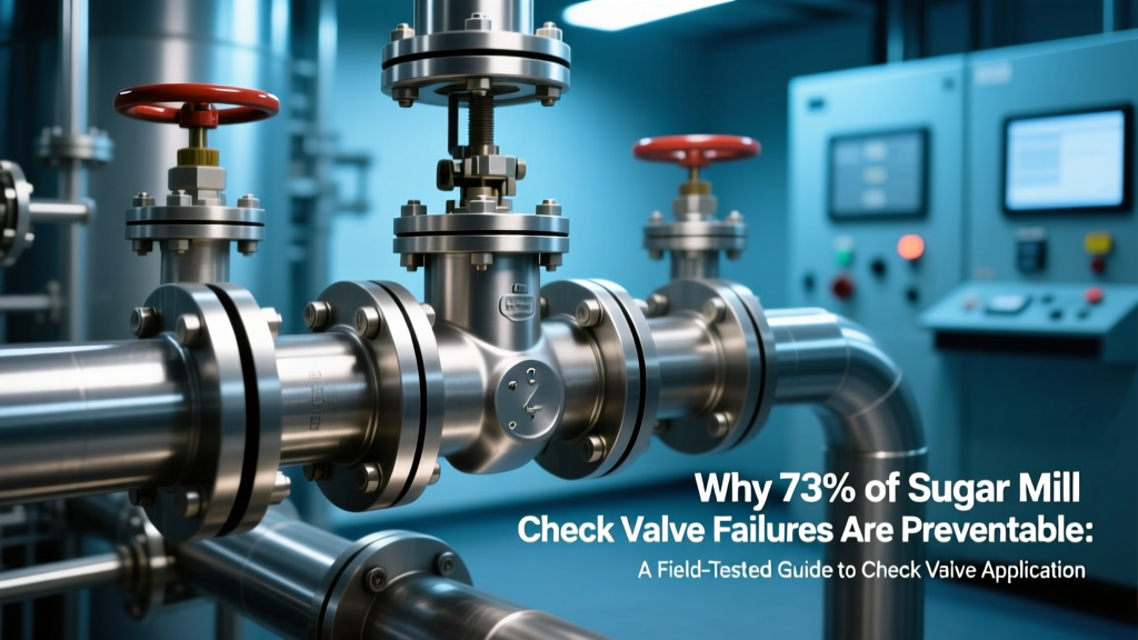 Prevent 73% of Sugar Mill Check Valve Failures
