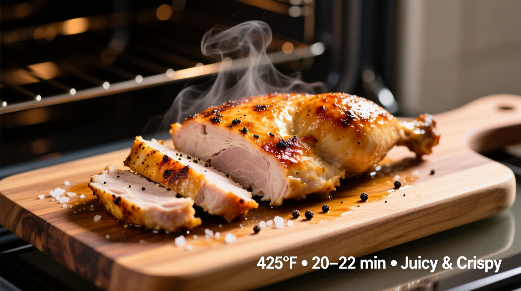 how long to cook chicken breast at 425