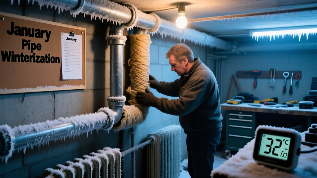 January Pipe Winterization: Home Maintenance Checklist