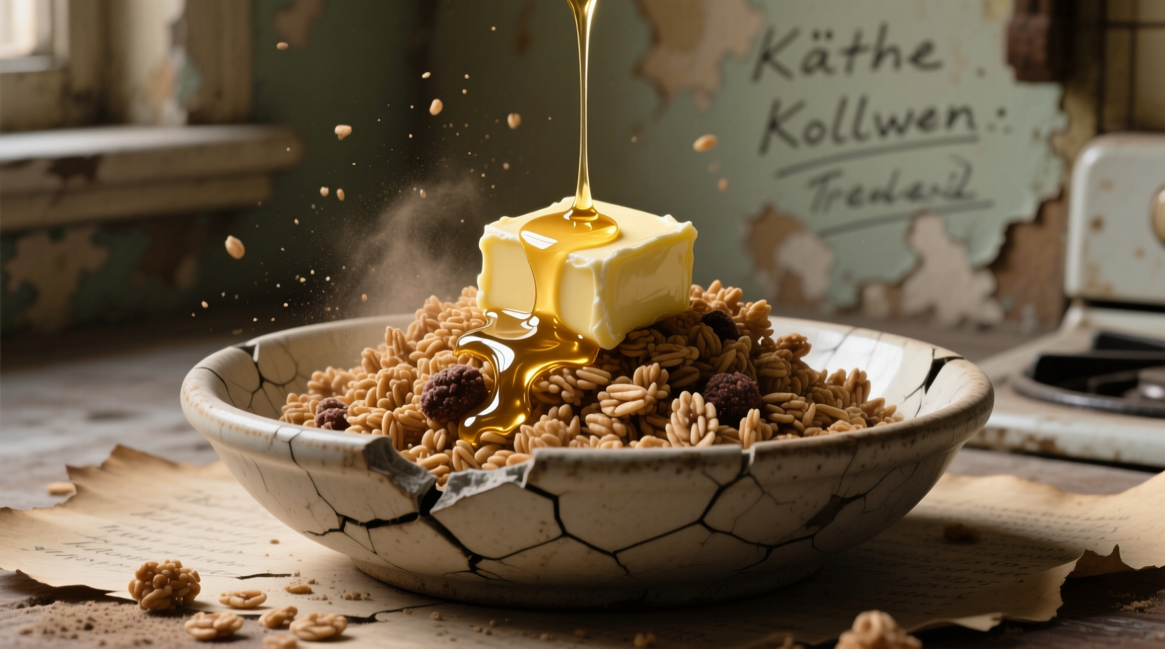 make sad dusty granola better with butter